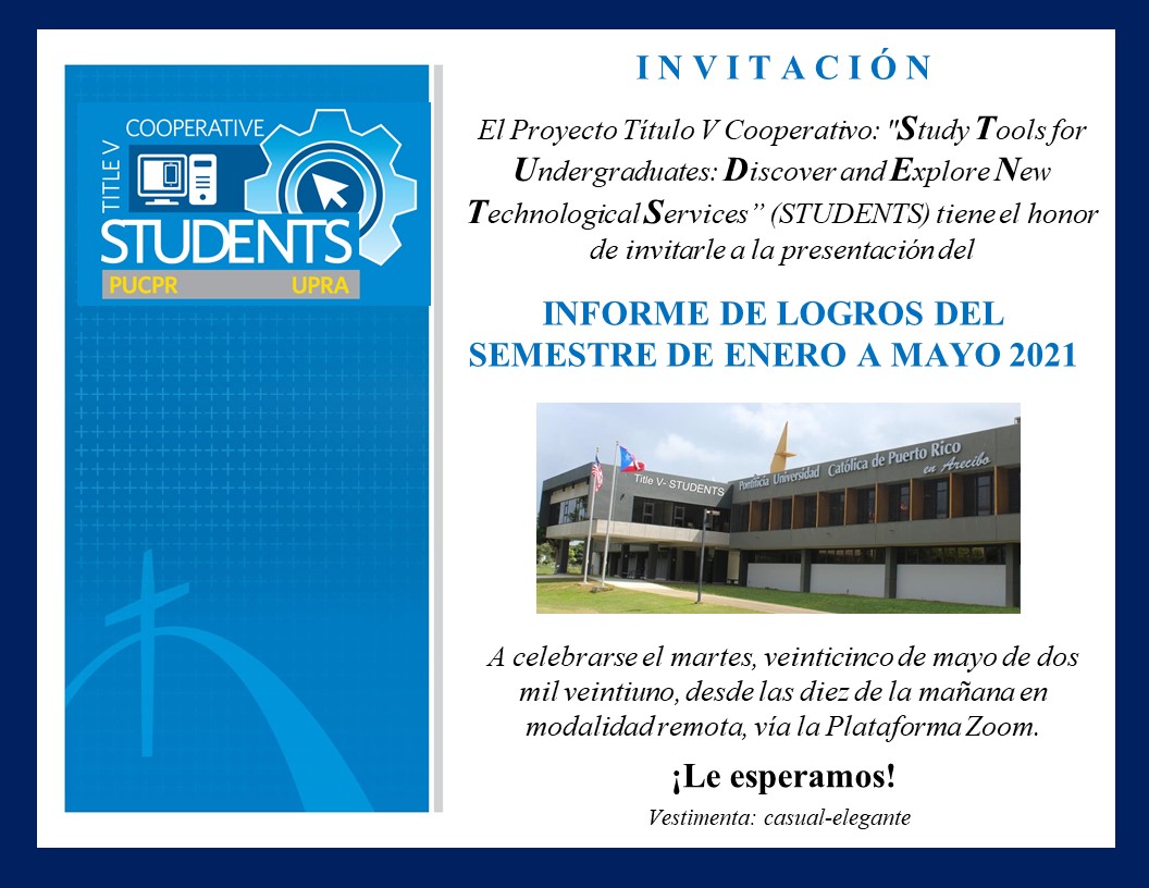 Invitación Informe de Logros